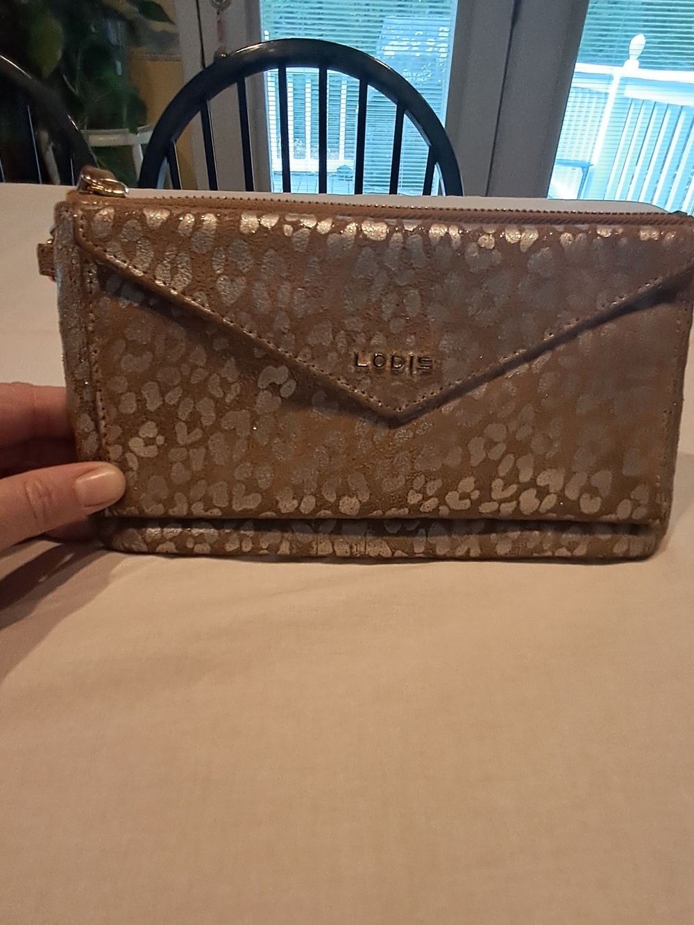 Lodis Metallic Gold and Silver Shoulder/Wristlet